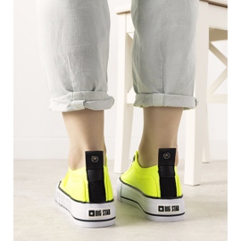 Alexa yellow neon sneakers Big Star for women 1