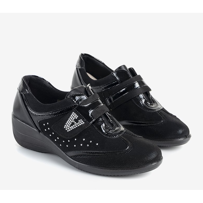 Black Merante wedge heels 1