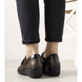 Brown brogues on the wedge Merante 1