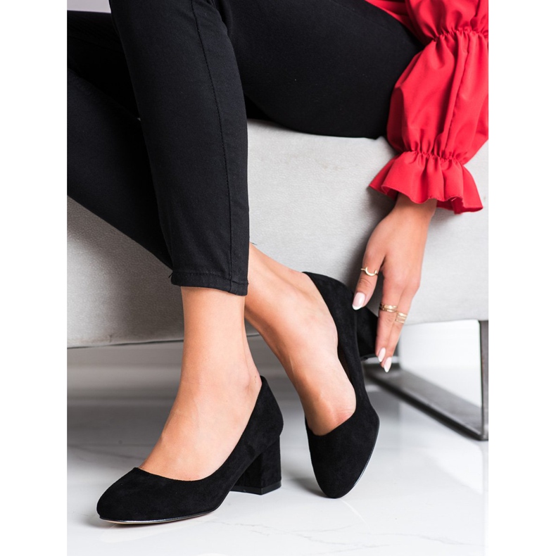 Sabatina Pumps On A Wide Pillar black 2