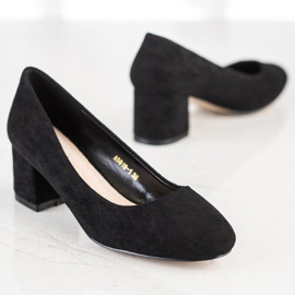 Sabatina Pumps On A Wide Pillar black 1