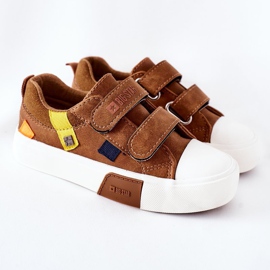 Children's Sneakers With Velcro Big Star II374017 Camel brown brown 2