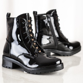 S. BARSKI Workers Made of Lacquered Eco Leather S.BARSKI black 1