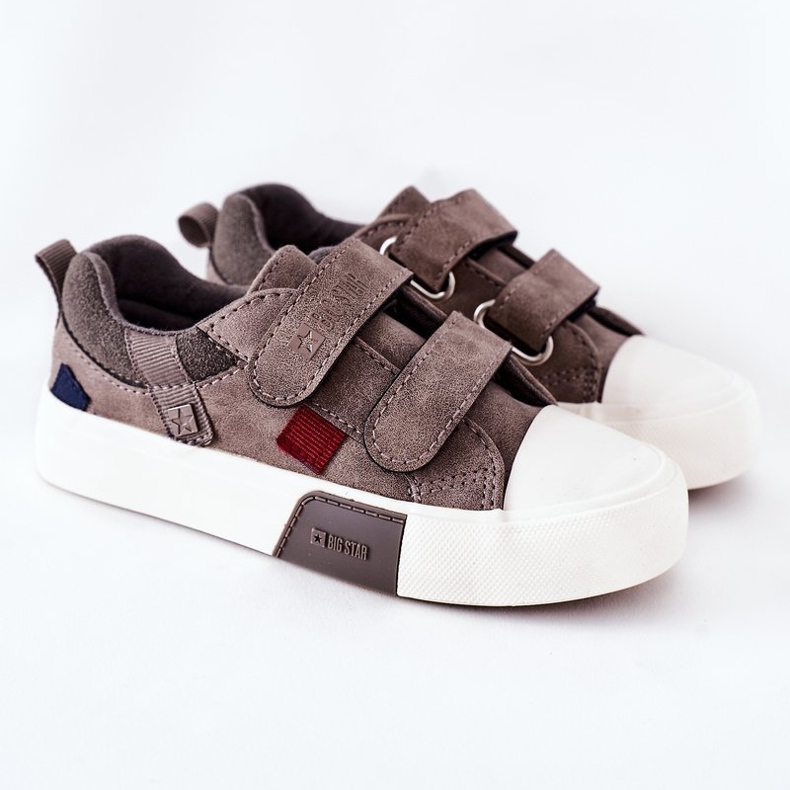 Children's Sneakers With Velcro Big Star II374018 Gray grey 2