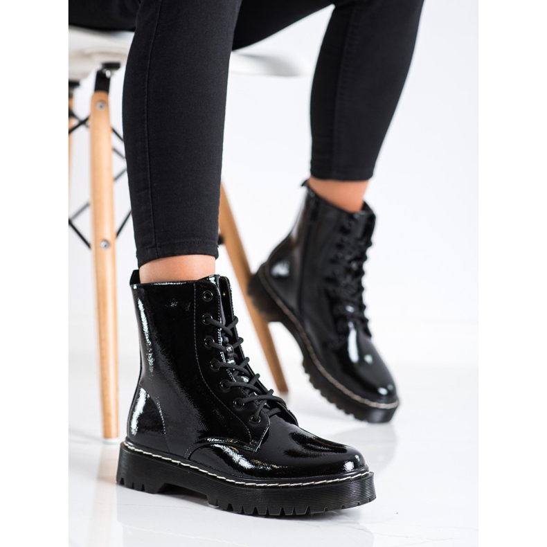 S. BARSKI Lace-up boots on the S.BARSKI platform black 2