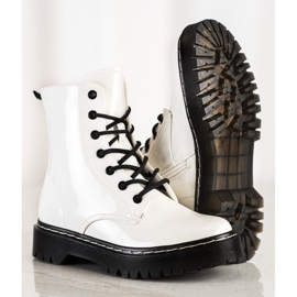 S. BARSKI Lace-up boots on the S.BARSKI platform white 1