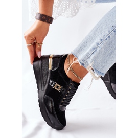 S.Barski Women's Leather Wedge Sneakers Black Montessori 2 S.Barski Women's Leather Wedge Sneakers Black Montessori 2