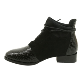 Women's Boots Leather Filippo Black DBT3034 / 21 BK 1