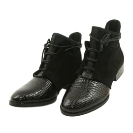 Women's Boots Leather Filippo Black DBT3034 / 21 BK 2