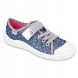 Befado children's shoes 251Y153 blue silver grey 1 Befado children's shoes 251Y153 blue silver grey 1