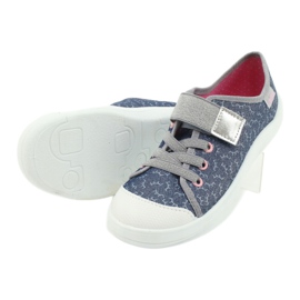 Befado children's shoes 251Y153 blue silver grey 4 Befado children's shoes 251Y153 blue silver grey 4