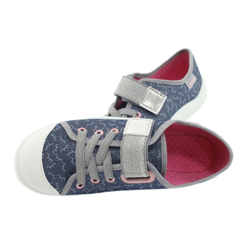 Befado children's shoes 251Y153 blue silver grey 5