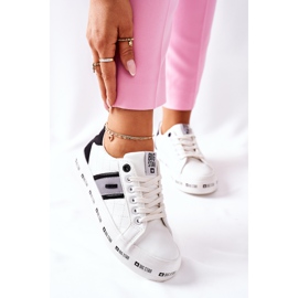 Leather Sneakers On The Big Star II274071 White Platform 2