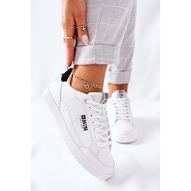 Women's Leather Sneakers Memory Foam Big Star II274319 White 2