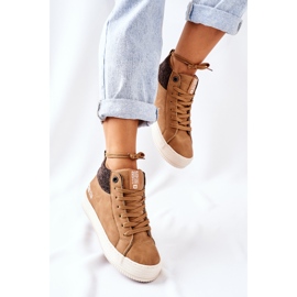 High Insulated Sneakers Big Star II274145 Camel brown 2