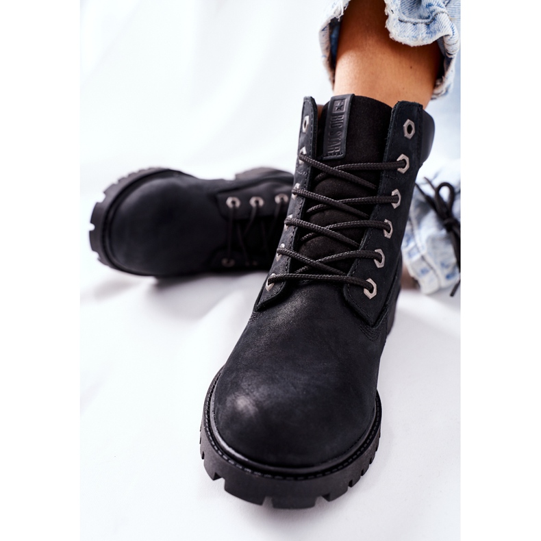 Women's Leather Hiking Boots Big Star II274446 Black 1 Women's Leather Hiking Boots Big Star II274446 Black 1