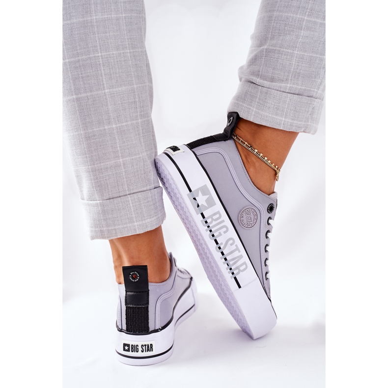 Sneakers On the Big Star II274023 Gray platform grey 1