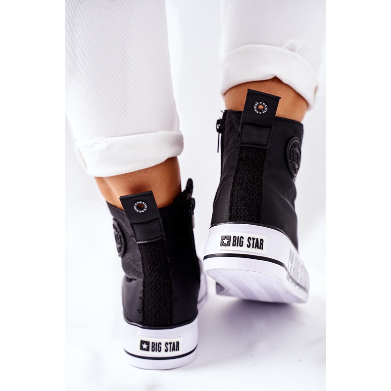 High Sneakers On The Big Star II274012 Black Platform 1