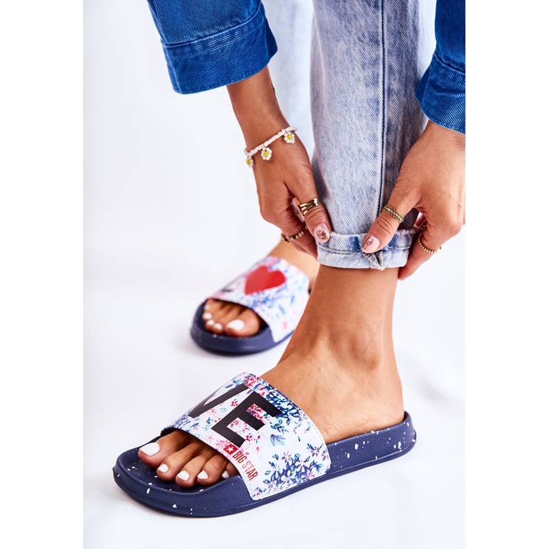 Rubber slippers Big Star Love DD274A257 Navy blue multicolored 2 Rubber slippers Big Star Love DD274A257 Navy blue multicolored 2