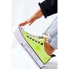Sneakers On The Big Star II274022 Neon Yellow platform 1