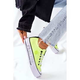 Sneakers On The Big Star II274022 Neon Yellow platform 2