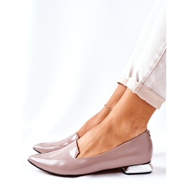 Moccasins On Silver Heel Laura Messi 2013 Cappuccino multicolored 1