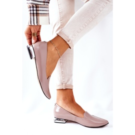 Moccasins On Silver Heel Laura Messi 2013 Cappuccino multicolored 2