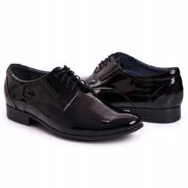 Bednarek Polish Shoes Men's Black Lacquered Leather Bednarek Slippers 3 Bednarek Polish Shoes Men's Black Lacquered Leather Bednarek Slippers 3