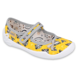 Befado children's shoes 114X424 grey golden 1