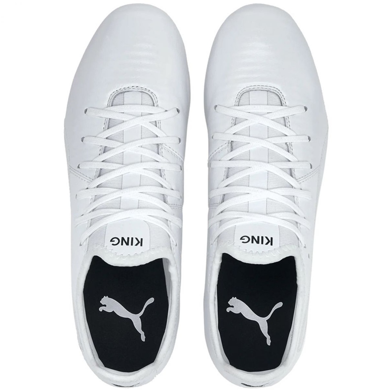 Football boots Puma King Pro Fg M 105608 05 white white 1 Football boots Puma King Pro Fg M 105608 05 white white 1