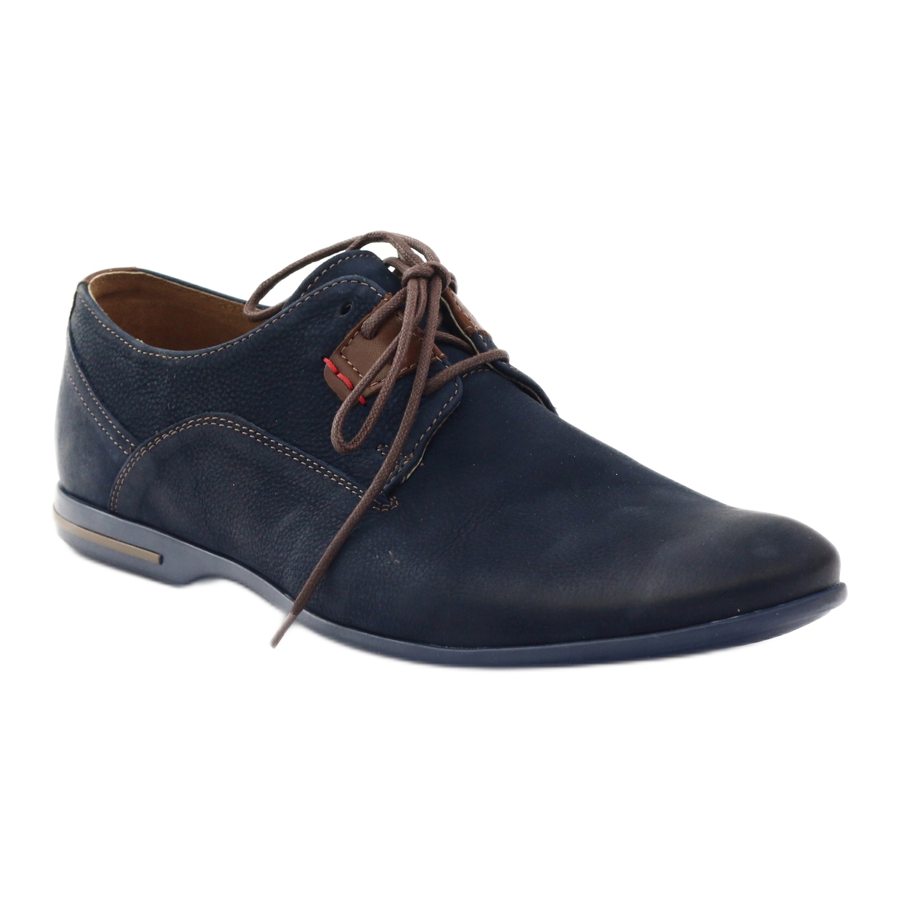 Riko men's casual shoes 813 brown navy 