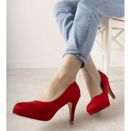 Red pumps on a Marino stiletto heel 1