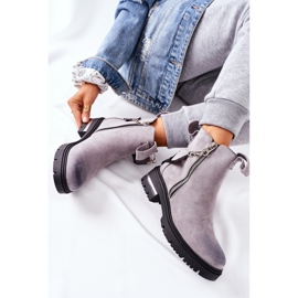 PS1 Warm boots with a zipper Gray Cortona grey 1