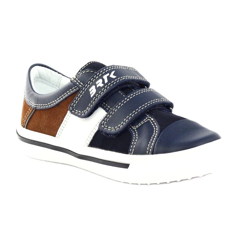 Boys' shoes Bartek 15607 navy blue multicolored brown white 1