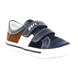 Boys' shoes Bartek 18607 navy blue multicolored brown white 1
