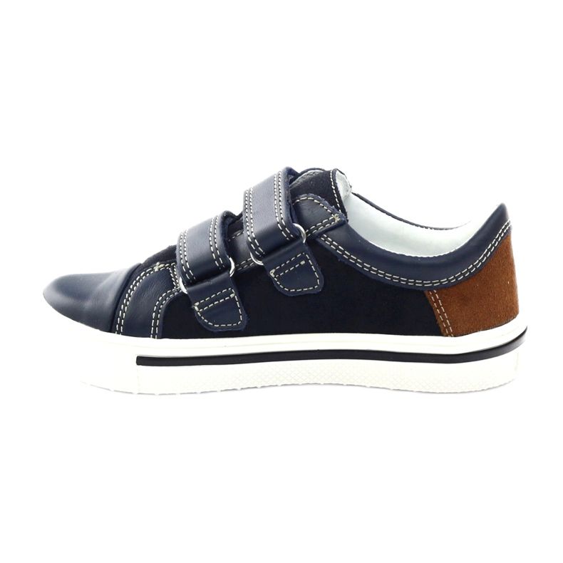 Boys' shoes Bartek 18607 navy blue multicolored brown white 2