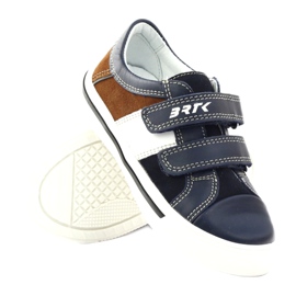 Boys' shoes Bartek 18607 navy blue multicolored brown white 3