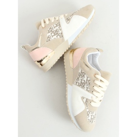 Beige sports shoes B0-907 Beige 1