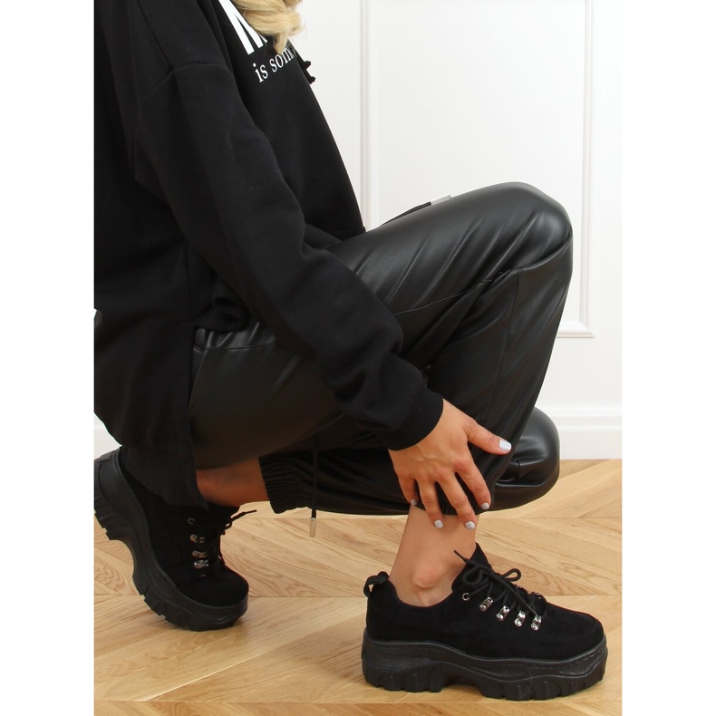 Black 6290 Black high-soled sports shoes 2