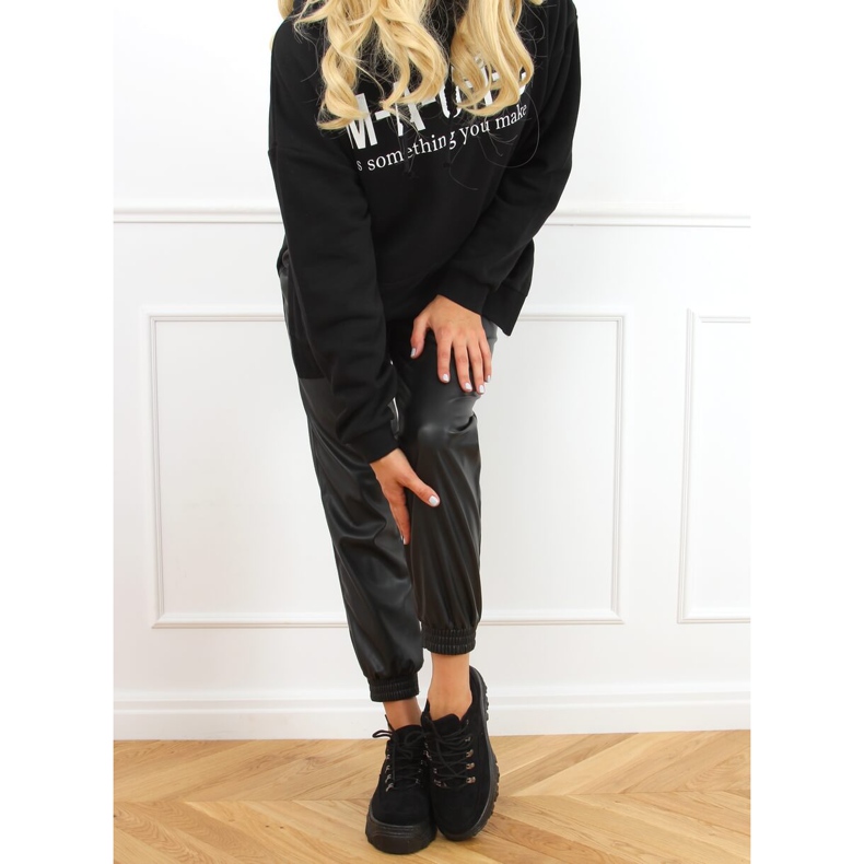 Black 6290 Black high-soled sports shoes 1