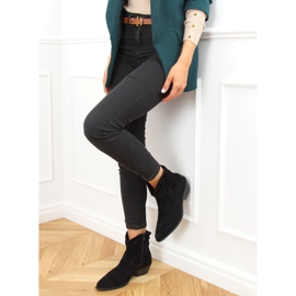Black cowboy boots for women 99-65 Black 1