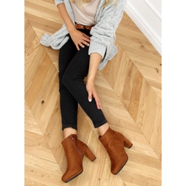 Camel F049 Camel high-heeled boots brown 2