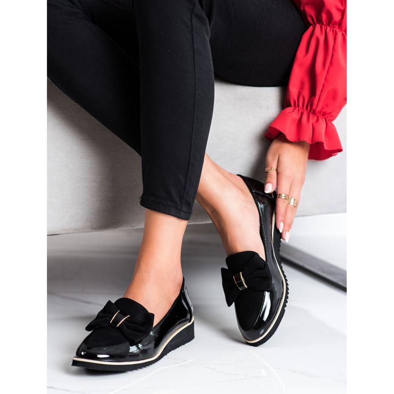 Goodin Light Shoes With A Bow black 1