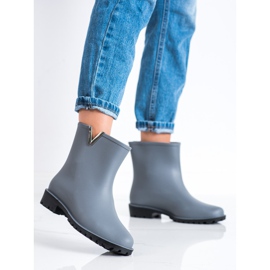 SHELOVET Stylish gray galoshes grey 1 SHELOVET Stylish gray galoshes grey 1