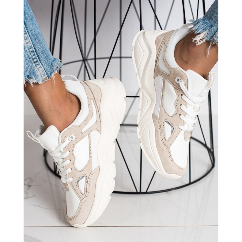 Women's Sneakers Big Star GG274657 beige brown 2 Women's Sneakers Big Star GG274657 beige brown 2