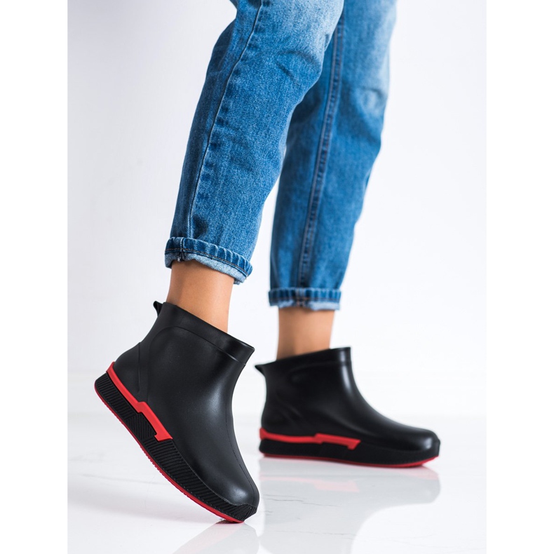SHELOVET Short Galoshes On The Platform black 1
