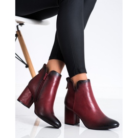 M.Daszyński Maroon boots with insulation red 2