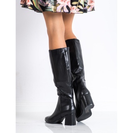 M.Daszyński Warm Boots In Spitz black 2