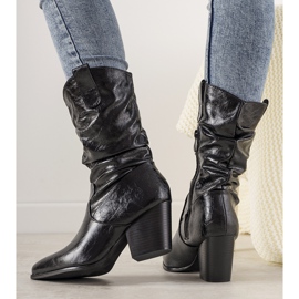 Black women's Blown cowboy boots 1