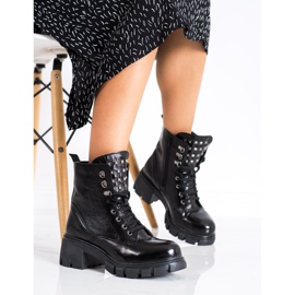 SHELOVET Fashionable Workers With Studs black 2